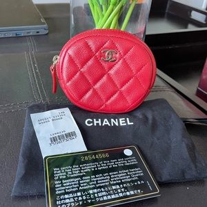 Chanel caviar coin purse